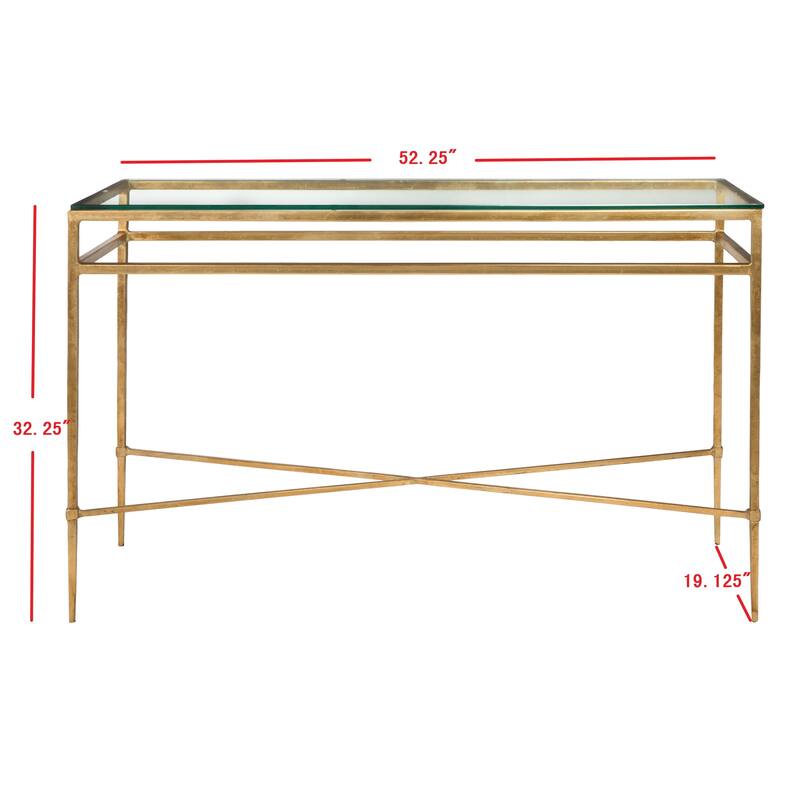 SAFAVIEH Home Baumgarten Console Table - 52"W x 19"D x 33"H