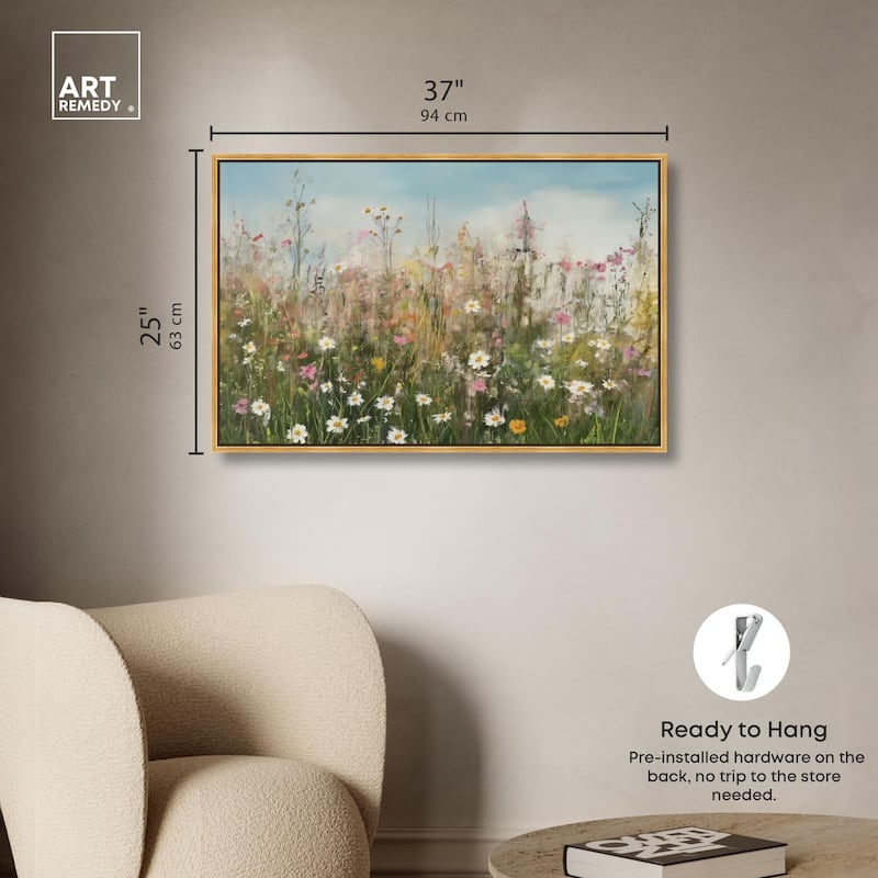 Glimmering Glade Garden I Canvas by Art Remedy