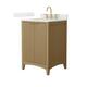 Option Natural Oak / Giotto Quartz Top / Brushed Gold