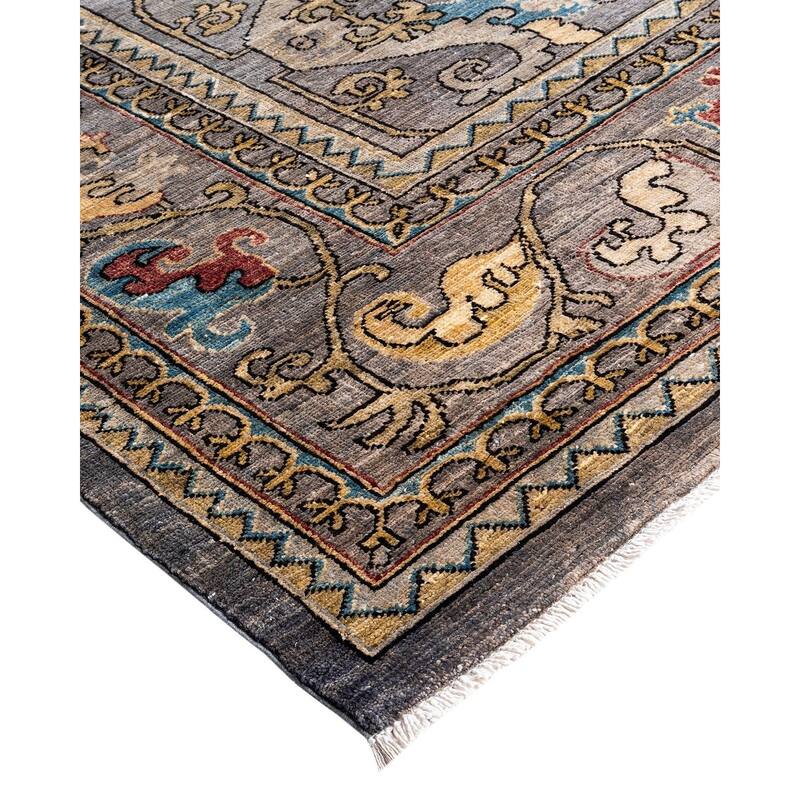 Serapi One-of-a-Kind Hand-Knotted Area Rug - Gray, 8' 0" x 9' 11" - 8' 0" x 9' 11"