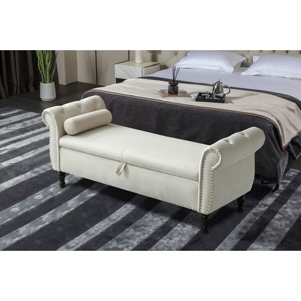 On　OFFVelvet Underground 4CD +1CD Traditional Velvet Chesterfield Upholstered Sofa with Nail