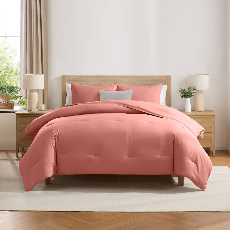 Empyrean Modern Reversible Comforter - Terracotta - King