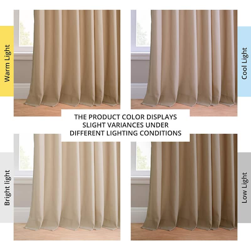 Exclusive Fabrics Villanova Solid Grommet Waterproof Light Filtering Outdoor and Indoor Curtains (1 Panel)