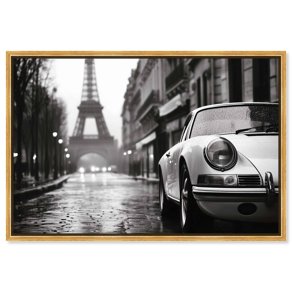 Rainy Day Paris Canvas by Art Remedy