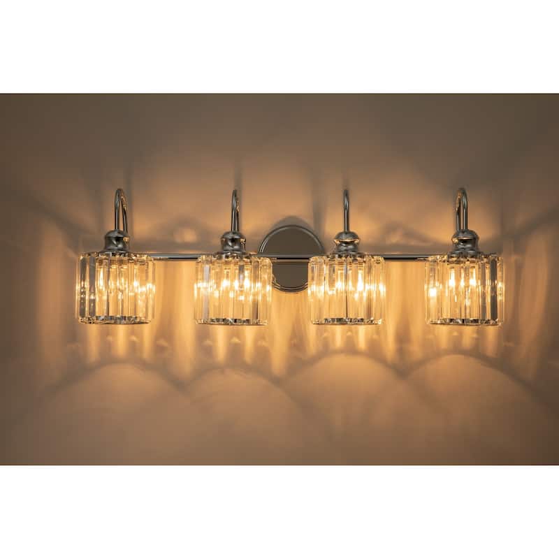 Chrome/ Black/ Gold Modern Over Mirror Crystal Bathroom Restroom Wall Lighting Fixtures Bath Lights Vanity Light