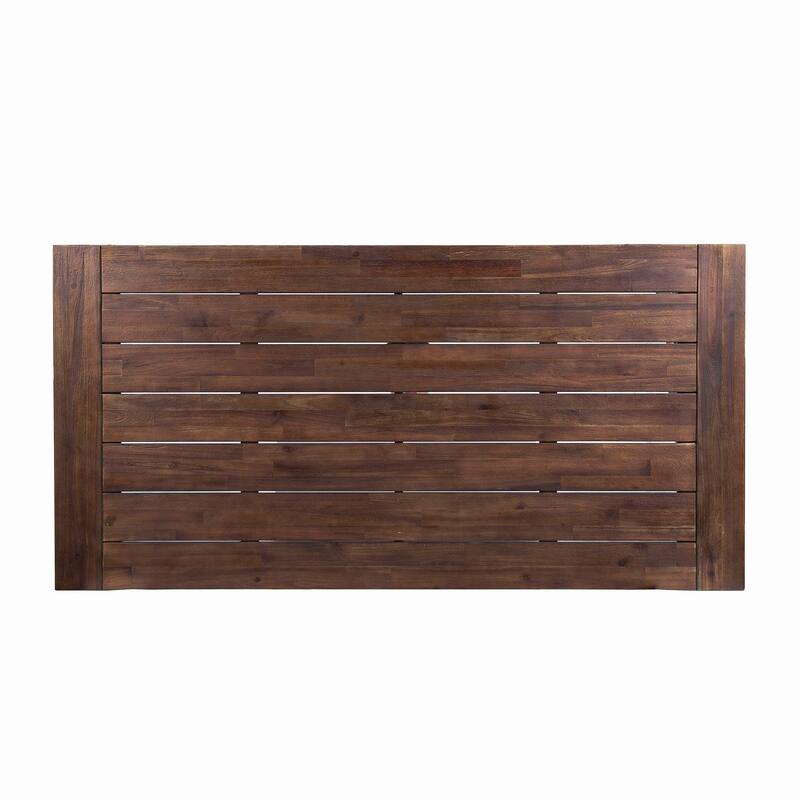 Christopher Knight Home Fletcher Outdoor 6-Piece Rectangular Acacia Wood and Wicker Dining Set