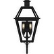 preview thumbnail 3 of 5, Rue De Royal 2-Light Earth Black Outdoor Wall Lantern