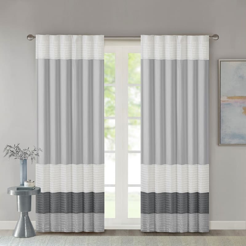 Polyoni Pintuck Curtain Panel