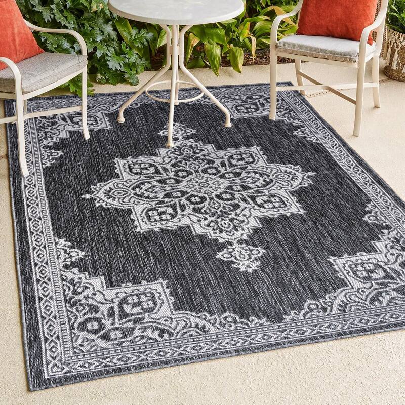 JONATHAN Y Casual Medallion Indoor/Outdoor Area Rug