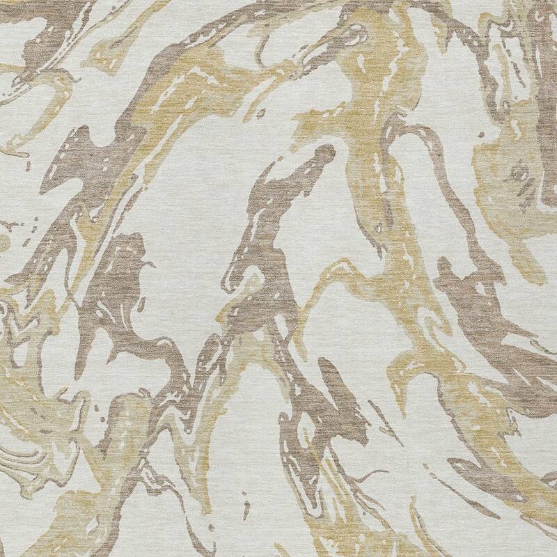 HomeRoots Abstract Transitional Rectangle Outdoor Rug
