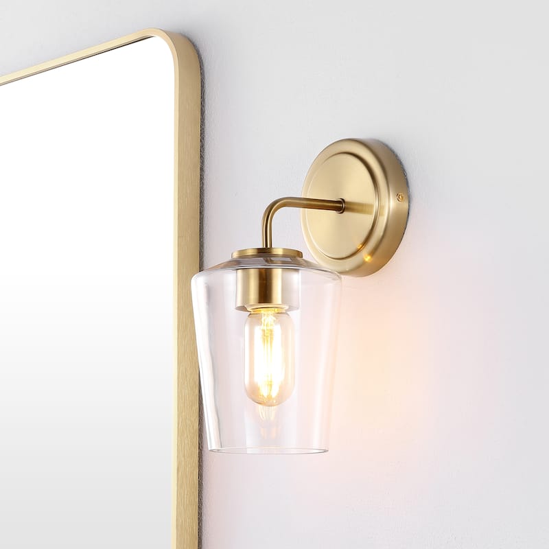 SAFAVIEH Lighting Prospect Wall Sconce - 5" W x 7" D x 11" H