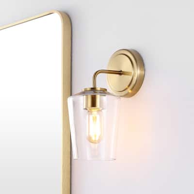 SAFAVIEH Lighting Prospect Wall Sconce - 5" W x 7" D x 11" H