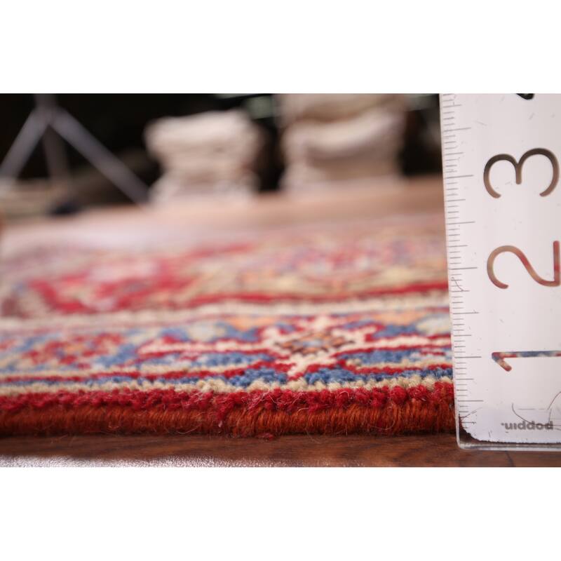 Red Heriz Serapi Indian Accent Rug Hand-Knotted Wool Carpet - 2'0" x 3'0"