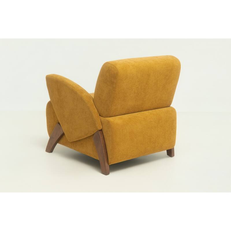 Christopher Knight Home - Velvet Upholstered Accent Lounge Chair with Birch Wood Legs