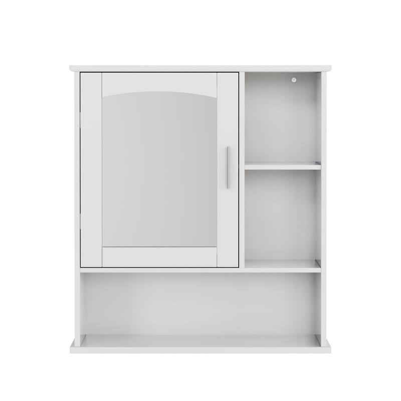 Bathroom Mirror Medicine Cabinet with Storage, Wall Mount Cabinet with Mirror Door, Inner Adjustable Shelves