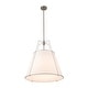 preview thumbnail 38 of 91, Mid Century 4-Light Conical Fabric Shade Lantern Pendant Ambient Light