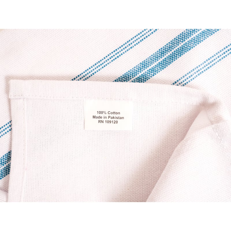 Classic Cotton Stripe Towels, Set of 12