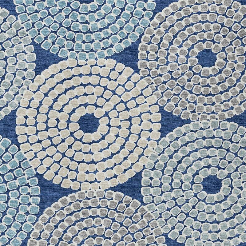 HomeRoots Geometric Transitional Rectangle Outdoor Rug