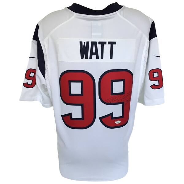 Shop Jj Watt Signed Houston Texans White Nike Limited Football