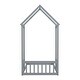 preview thumbnail 6 of 25, House-Style Funny Twin House-shaped Roof Headboard Floor Kids Furniture Bed Kidsbed, Grey