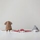 preview thumbnail 3 of 2, Plush Corduroy Shark - 19.0"L x 9.0"W x 6.0"H