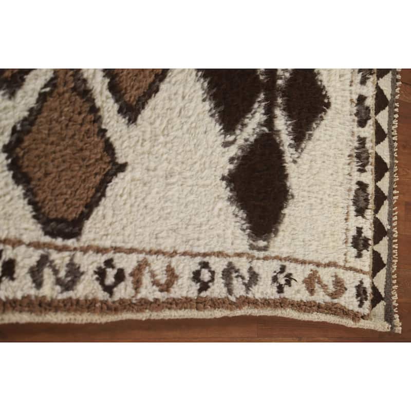 Turkish Anatolian Runner Rug Hand-knotted Oriental Wool Carpet - 3'3"x 11'9"