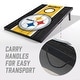 preview thumbnail 3 of 5, Pittsburgh Steelers NFL Compact 2x3 Tailgate Cornhole Board Set