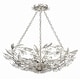 preview thumbnail 6 of 6, Marselle 6 Light Antique Silver Chandelier - 24"W x 6"H x 24"D