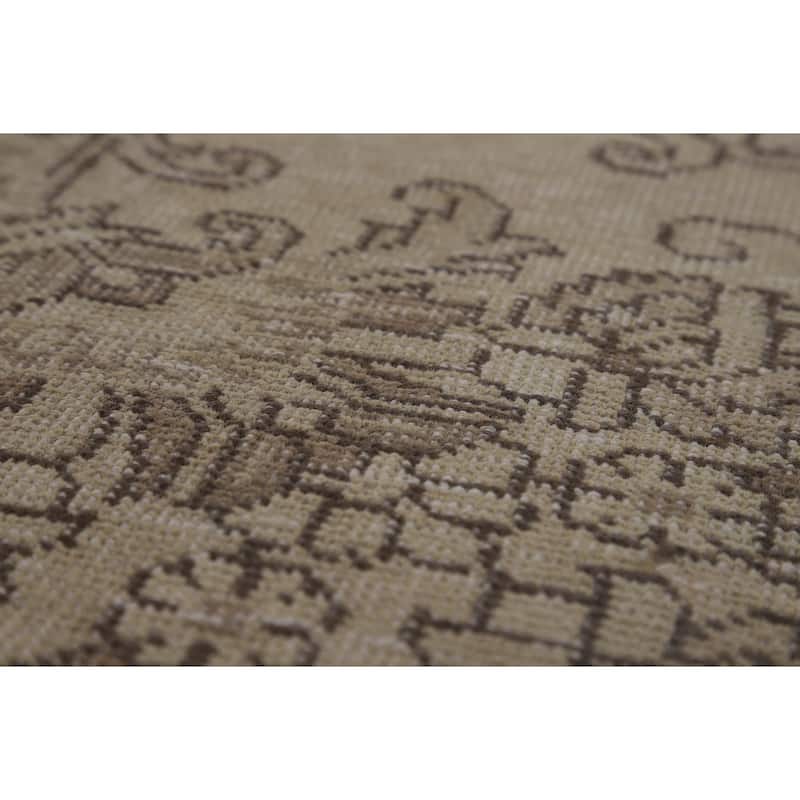 Tabriz Persian Vintage Rug Hand-Knotted Traditional Wool Carpet - 9'6" x 12'4"