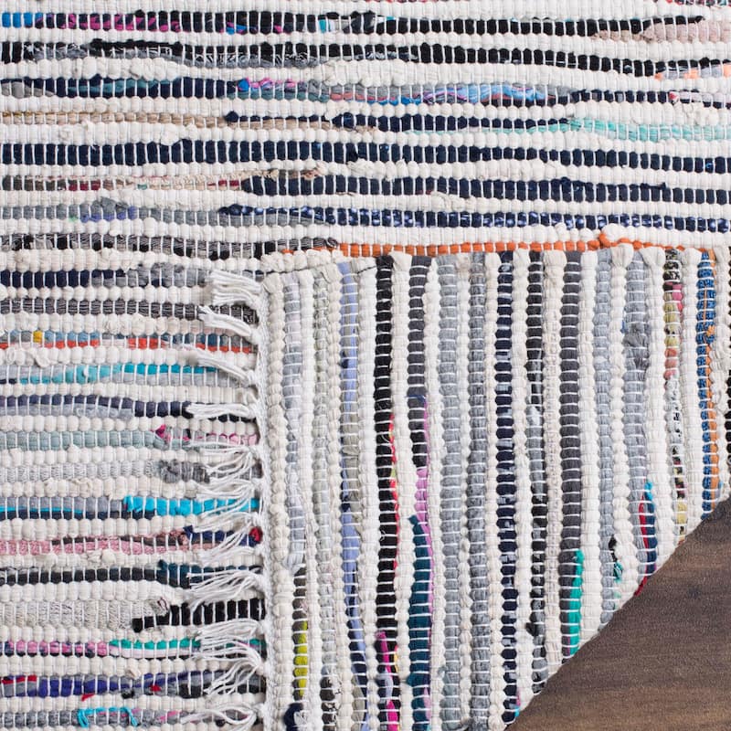 SAFAVIEH Handmade Rag Rug Litzy Stripe Cotton Rug