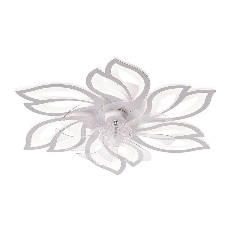 25.5In Ceiling Fan with Lights, Remote Control 3 Color Temperatures,6 Gear wind Speed Fan Light