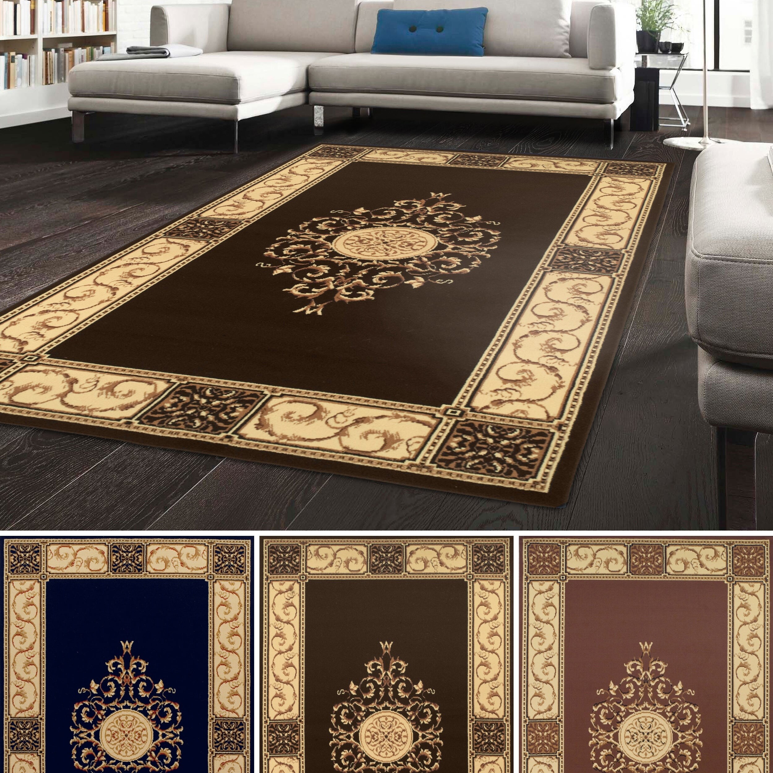 Shop Miranda Haus Elegant Medallion Traditional Area Rug Collection Overstock 18038177