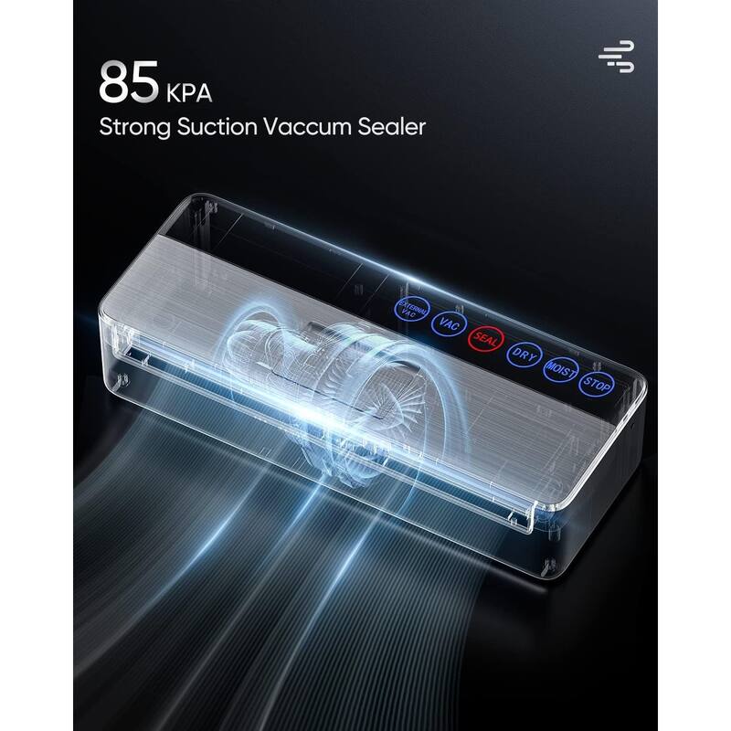 Vacuum Sealer Machine, Full Automatic Food Sealer (95Kpa), vacuum