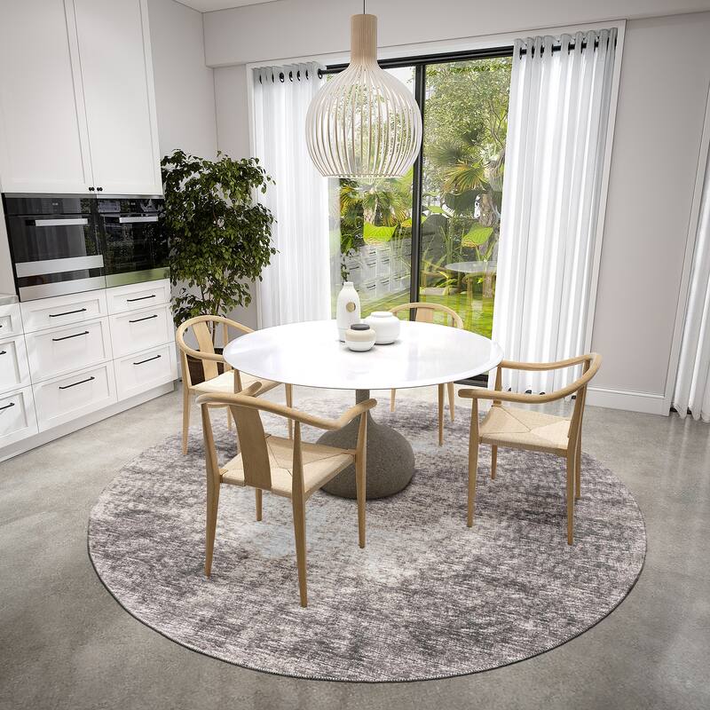 Indoor/Outdoor Rylee Modern Bordered Washable Rug