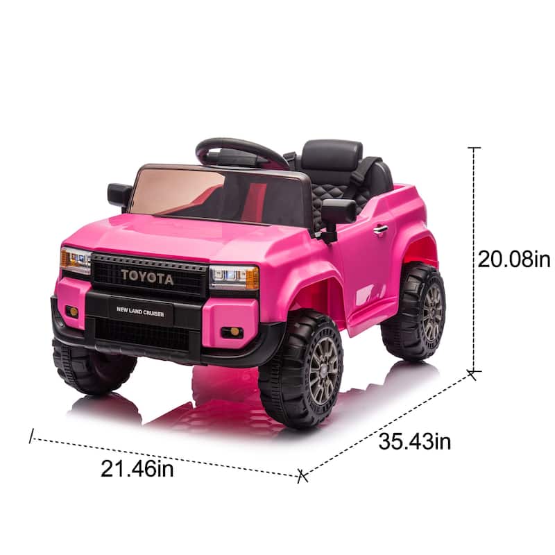 12V Kids Ride On Car W/Parents Control,Licensed Toyota LC250 2024,Four-wheel suspension,Adjustable volume,For Kids Aged 2-4
