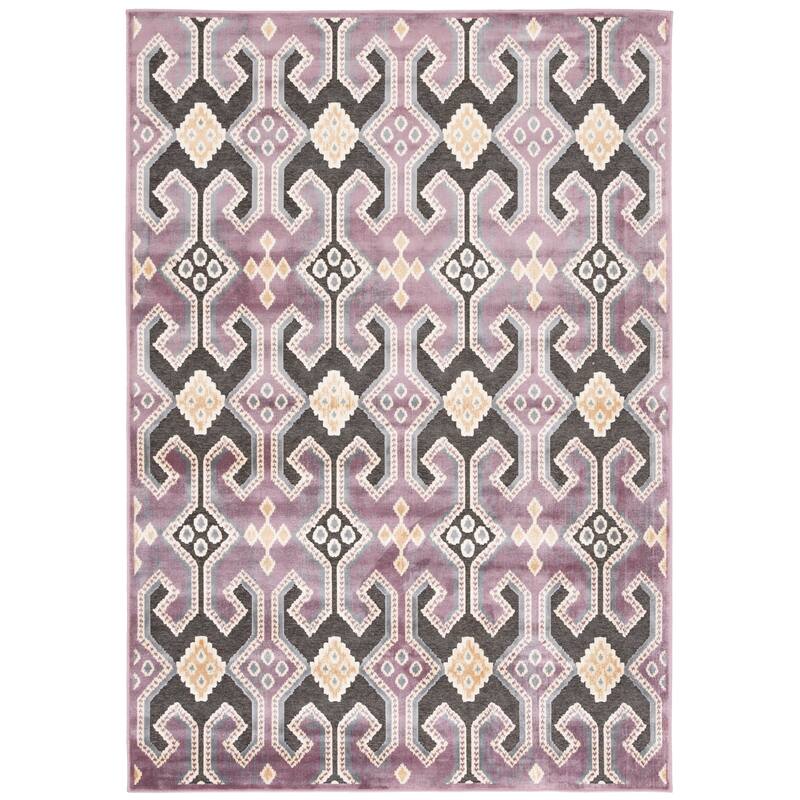 SAFAVIEH Paradise Elfie Modern Viscose Rug - 4' x 5'7" - Purple/Multi