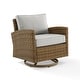 preview thumbnail 3 of 32, Crosley Bradenton Outdoor Wicker Swivel Rocker Chair
