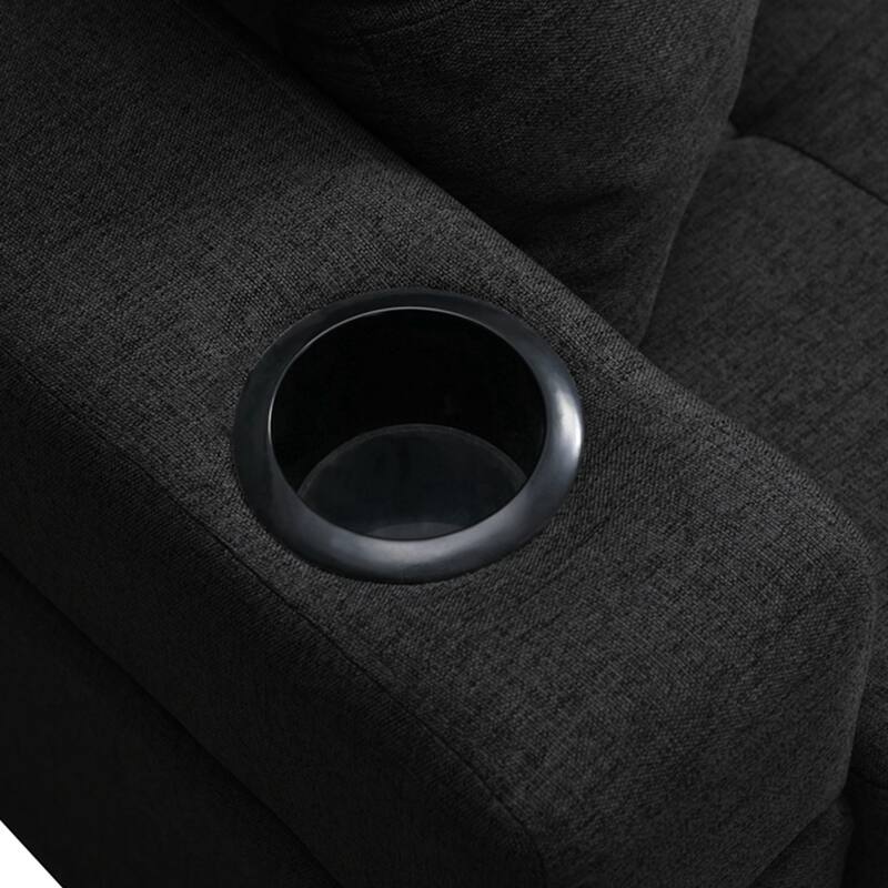 Modern Convertible L-shaped sofa With Pillows