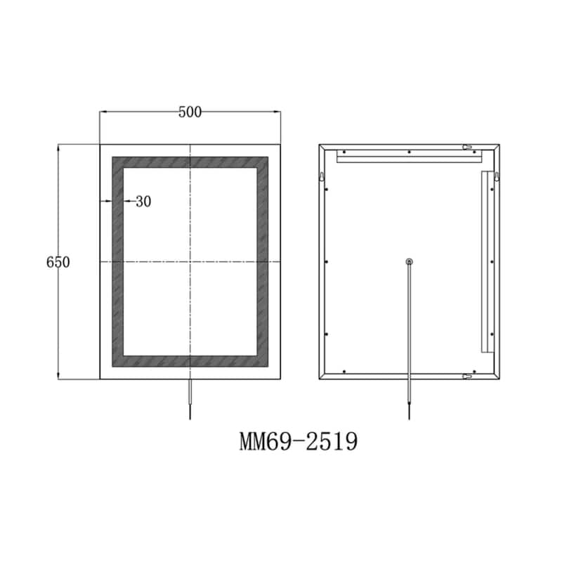 Modern Mirrors Zenith Wall Mounted Lighted Bathroom Mirror with Defogger, Touch Control LED Bathroom Vanity Mirrors