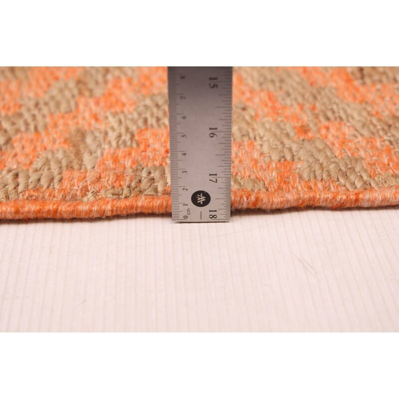 ECARPETGALLERY Flat-Weave Palas Denizli Coral Kilim - 5'3 x 7'4