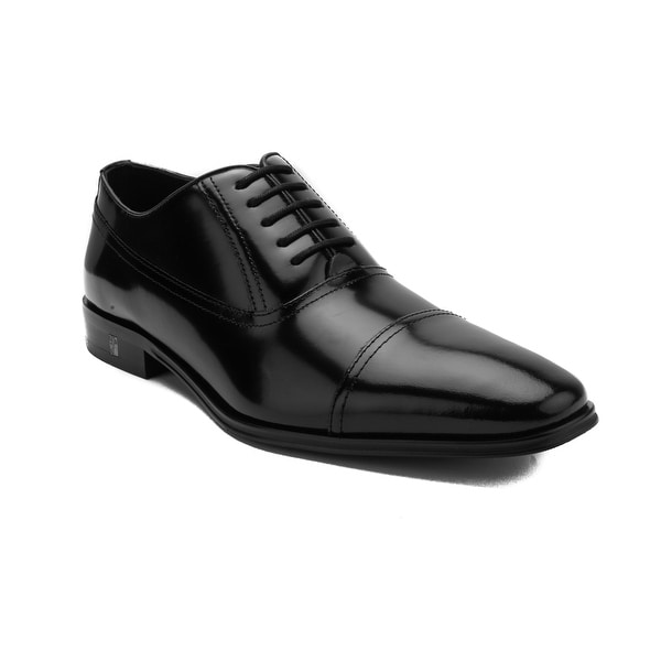 black versace dress shoes