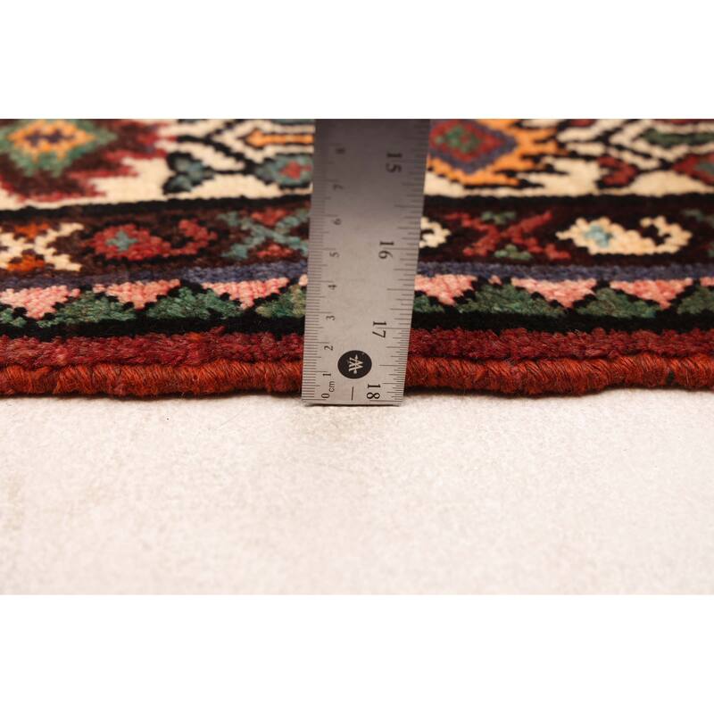 ECARPETGALLERY Hand-knotted Andelz Dark Red Wool Rug - 3'9 x 7'5