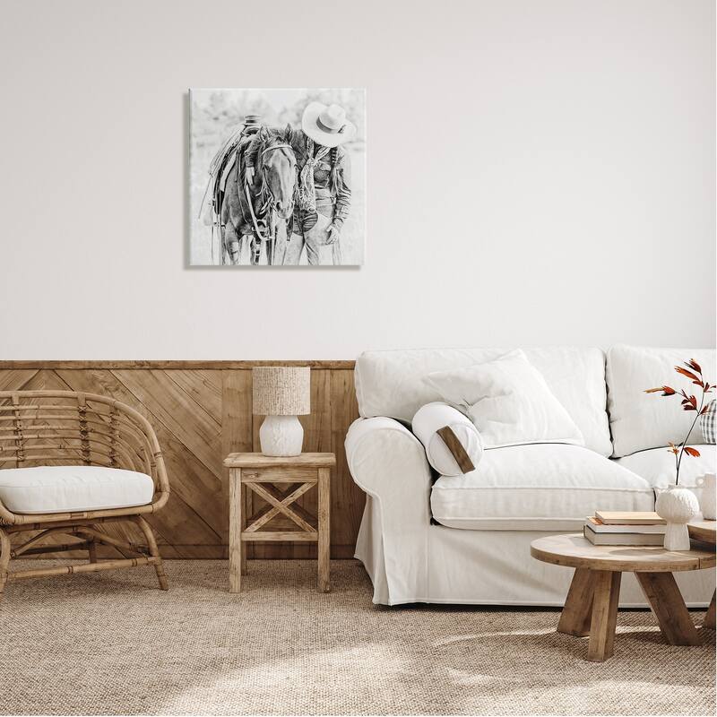 Stupell True Love Cowboy Photography Canvas Wall Art Design by PBurchettePhoto