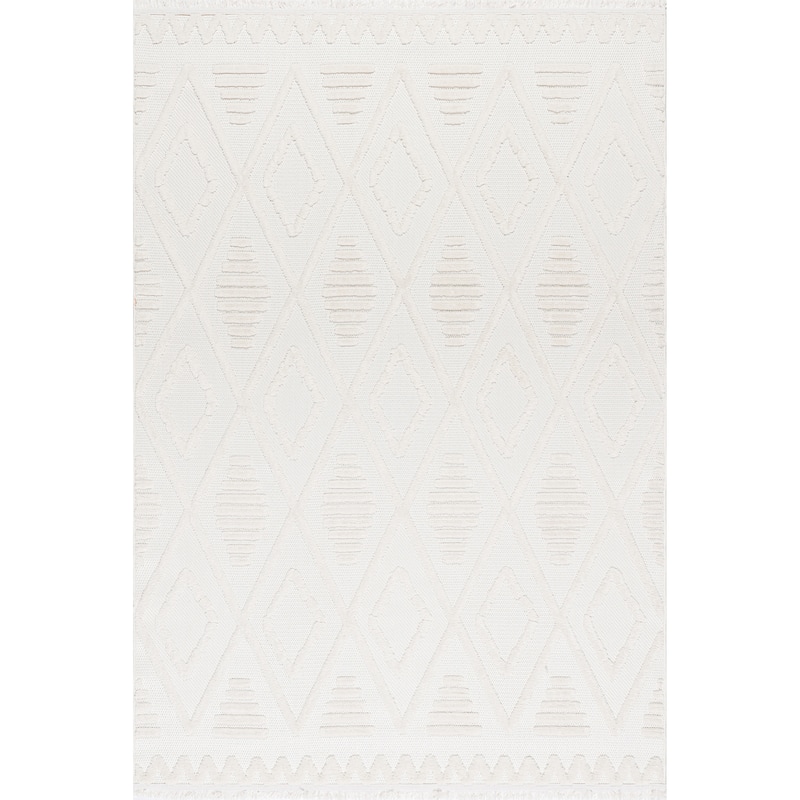 Nuloom Annaka Trellis Fringe Area Rug