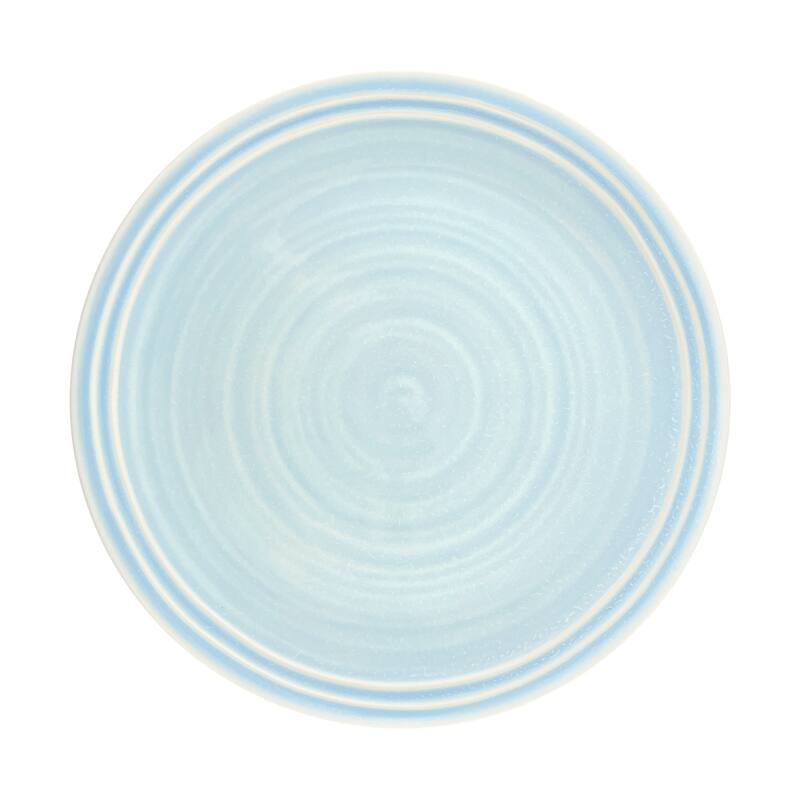 Lines Dinner Plates- Set of 4 - Blue