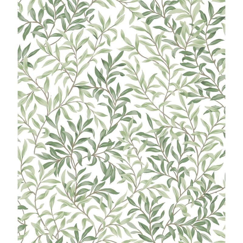 NuWallpaper Herb Green Terrace Vines Peel and Stick Wallpaper