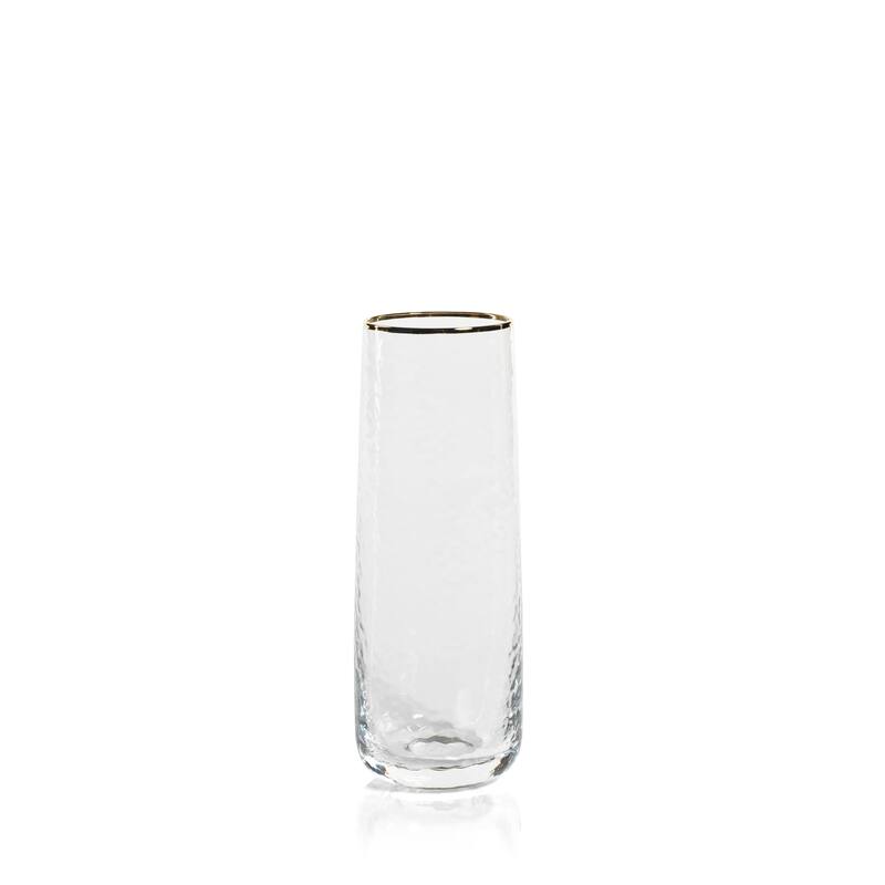 Cappelletti Stemless Glass Flutes, Set of 4