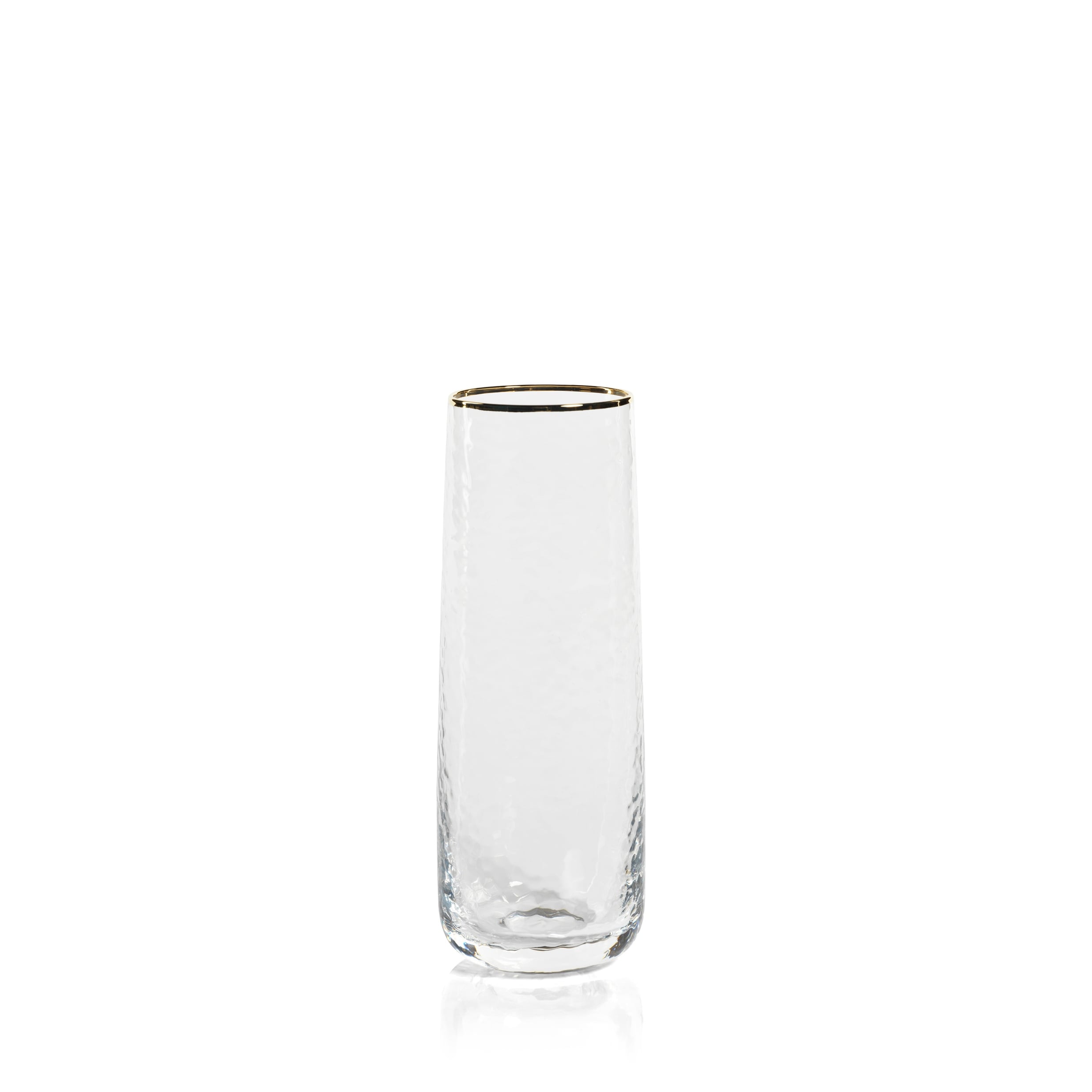 Cappelletti Stemless Glass Flutes, Set of 4