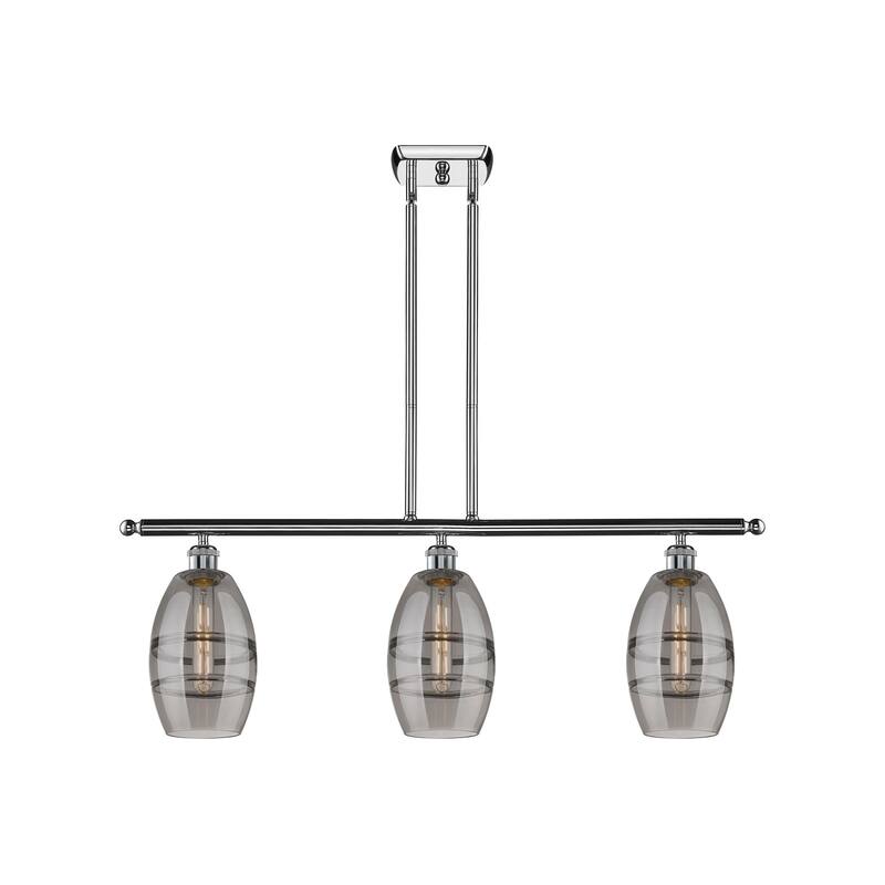 Innovations Lighting 516-3I-9-36 Vaz Linear Vaz 3 Light 36" Wide - Polished Chrome / Smoked