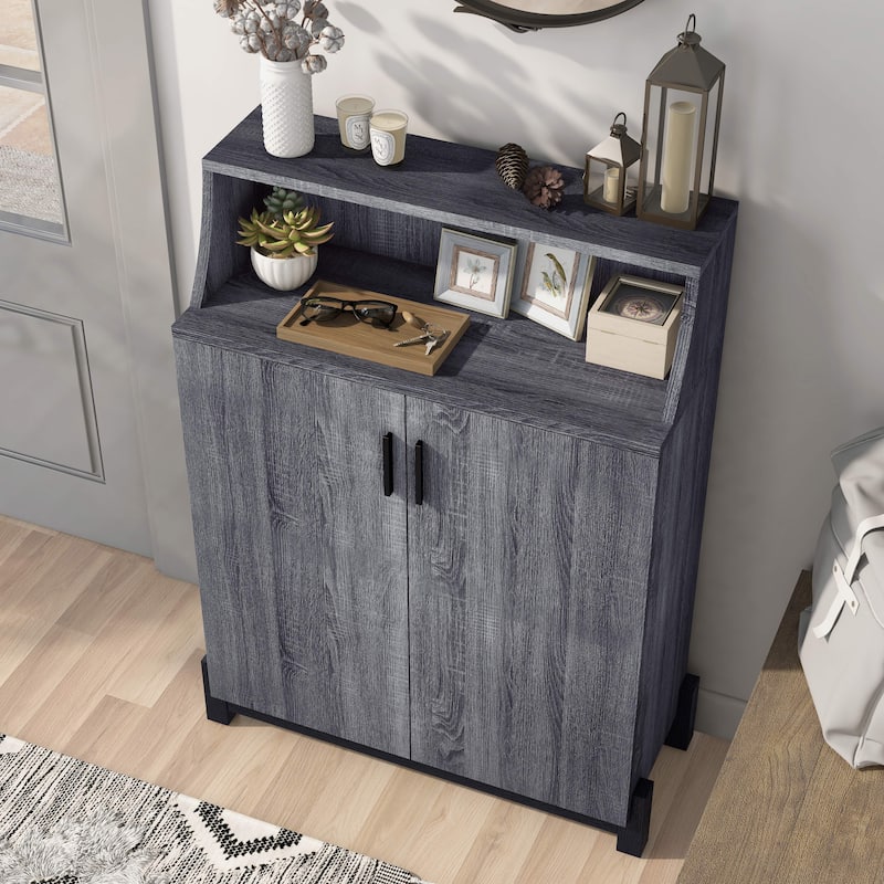 Sost Contemporary 5-shelf Shoe Cabinet by Furniture of America